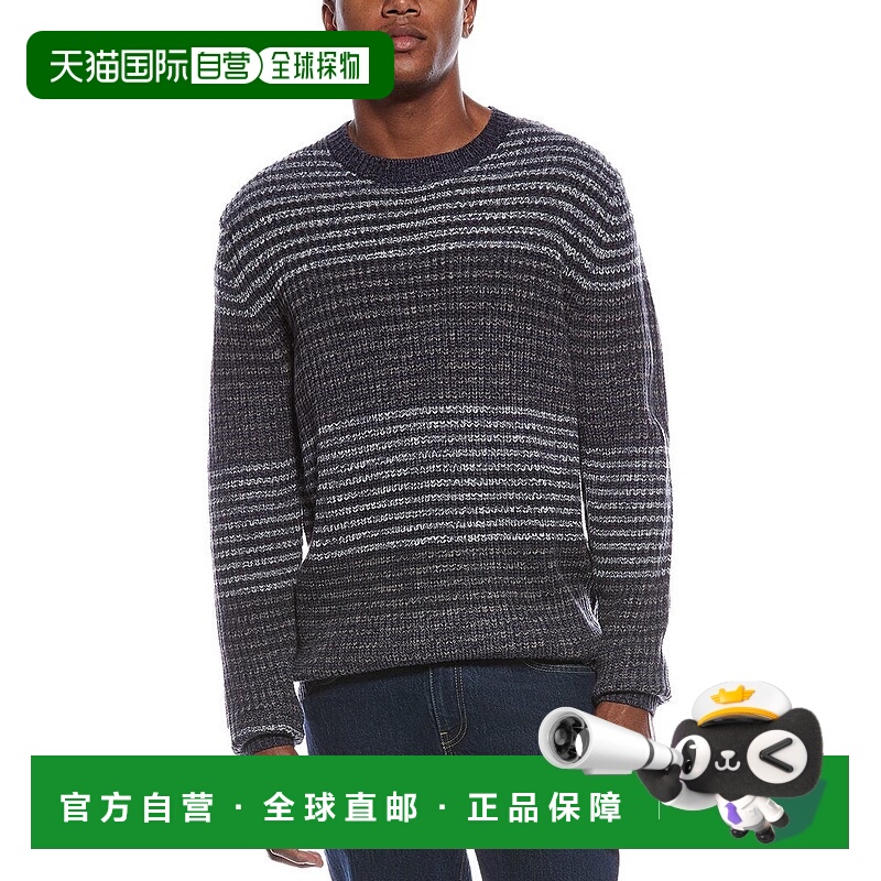 自营WEATHERPROOF VINTAGE Mixed Stripe Crewneck Sweater - blu