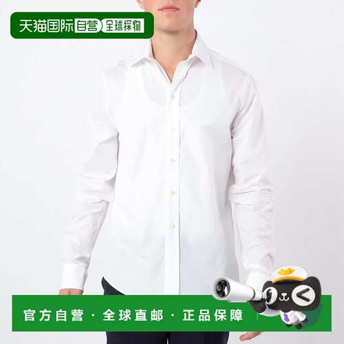 自营Bally Adrian Brody Long-Sleeve Dress Shirt - white 美国