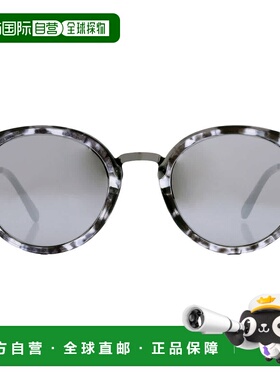 自营Guess Factory Silver Mirror Round Ladies Sunglasses GF03