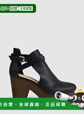 自营 belle & bloom无畏的Clog脚踝靴-黑色/巧克力色 美国奥莱直