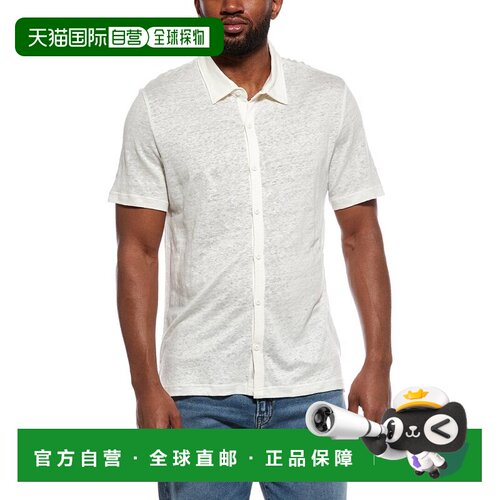 自营Onia Dylan Linen Shirt - white 美国奥莱直发