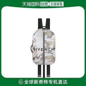 美国直邮GIVENCHY 男士 双肩包尼龙帆布背包银色牛皮