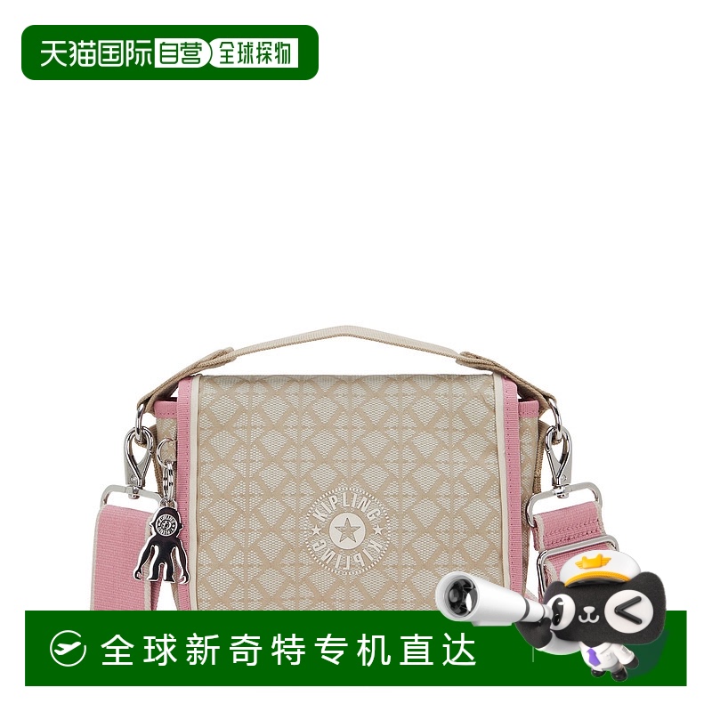 自营Kipling Ramey Printed Crossbody Bag - signature beige em
