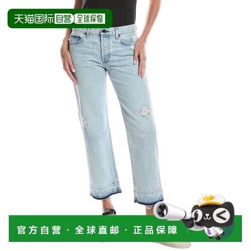 自营ASKK NY Low Rise Straight Leg Jean - blue 美国奥莱直发