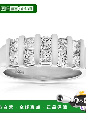 自营 vir jewels3/4 克拉总钻石结婚戒指铂金 - 白色 美国奥莱直