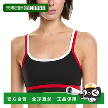 自营SPLITS59 EVA RIGOR DOUBLE STRAP BRA - black 美国奥莱直发