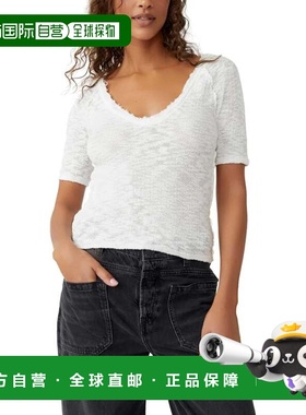 自营Women's Free People We The Free Francis Top Ivory Scoop