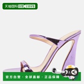 Rossi Aura Metallic 自营Gianvito Purple Leather Sandals