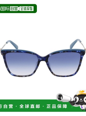 自营 Longchamp 醋酸纤维女士太阳镜 - 蓝色 美国奥莱直发