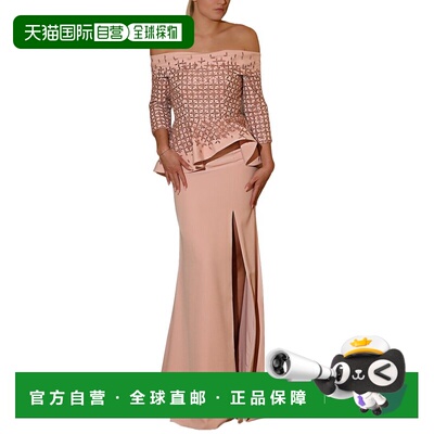 自营Terani Couture Embellished Maxi Dress - blush 美国奥莱直