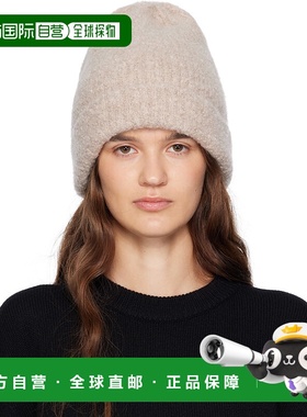 1h可退 香港直邮潮奢 The Row 女士 驼色 Leomir 毛线帽 10076Y95