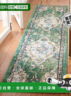 自营Safavieh Madison 系列 MAD484Y - 绿色 / 浅蓝色 【美国奥莱