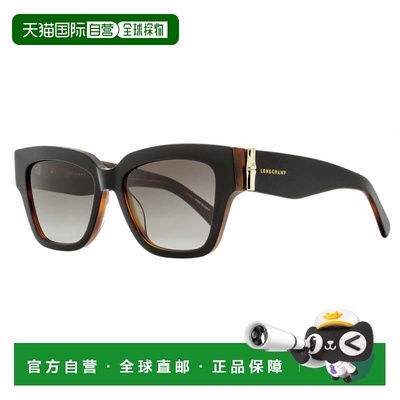 自营Longchamp Women's Modified Rectangle Sunglasses LO745S 0