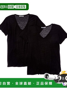 自营Michael Stars 2pk Fiona T-Shirt - black 美国奥莱直发