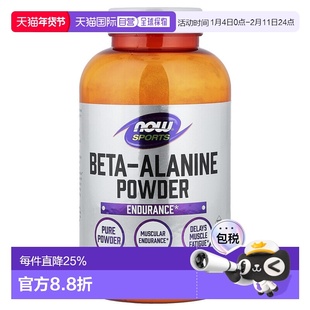 香港直发NOW诺奥β 丙氨酸营养粉运动健身膳食补充剂500g