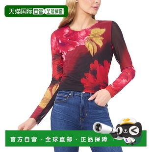 Ted 女装 Baker网眼上衣 美国奥莱直发长袖 红色 自营