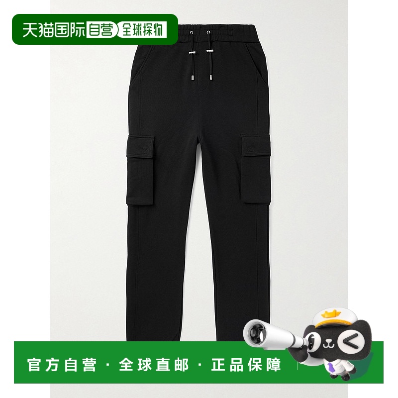 1h可退 香港直邮潮奢 Balmain 巴尔曼 男士 抽绳工装裤 DH1OB295B