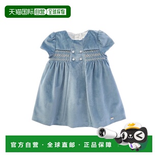 自营Mayoral Newborn Embroidered Dress - blue 美国奥莱直发