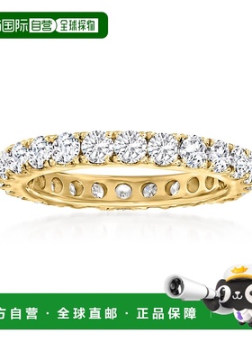 自营 Ross-Simons 14 克拉黄金钻石永恒戒指 - 白色 美国奥莱直发