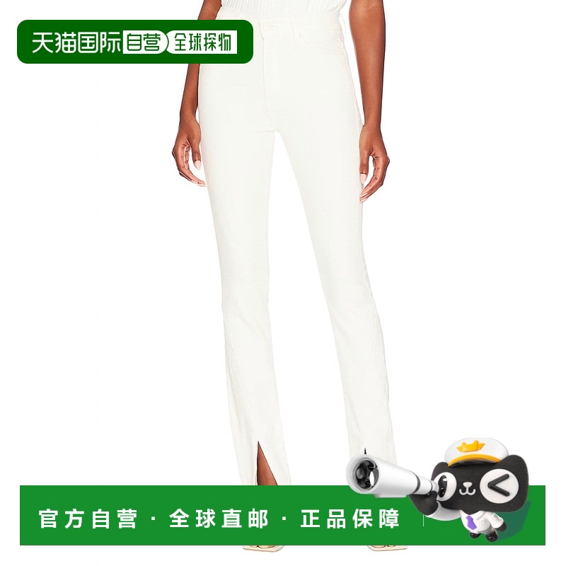 自营 motherThe Rascal 仿古白切片高跟裤 - 仿古白 美国奥莱直发