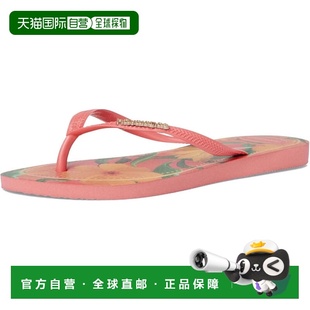 自营Havaianas Slim Tropical 4122111-9260 Sandals Coral Flip