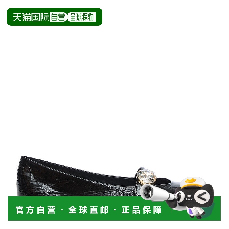 自营aglBallerine Milly Precious Flats With Jewel Detail - bl