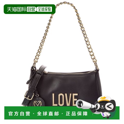 自营love moschino爱 莫斯奇诺单肩包-黑色 美国奥莱直发斜挎包
