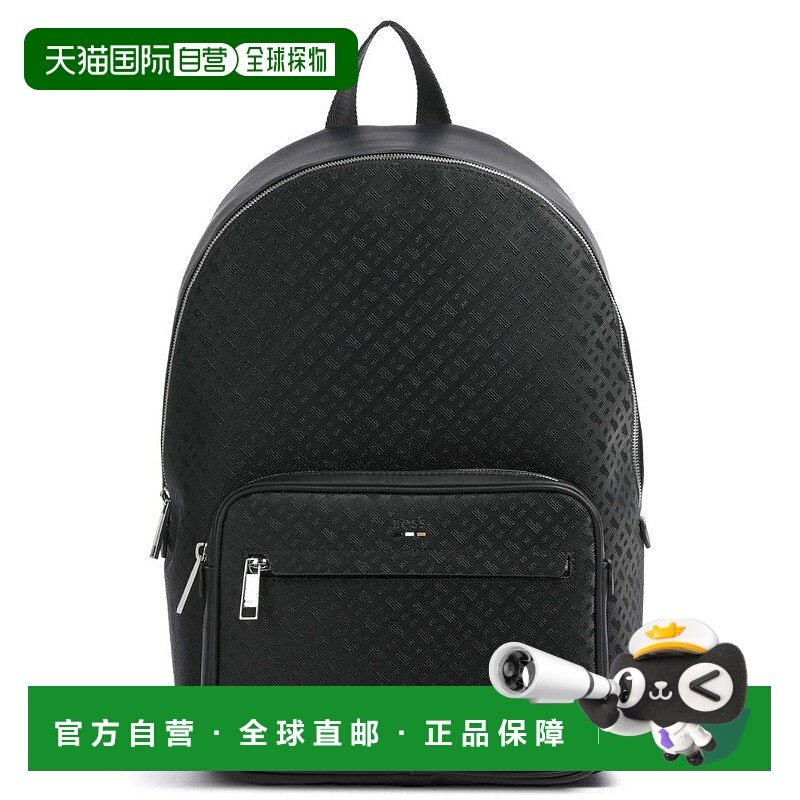 自营Hugo Boss Men's Ray ML Eco-Leather Backpack, Black - bla