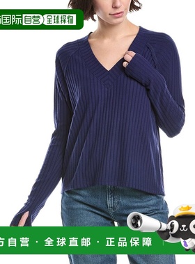 自营Red Haute V-Neck Sweater - blue 美国奥莱直发