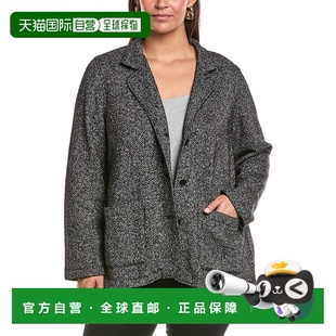 黑色 Plus立领夹克 美国奥莱直发 FISHER 自营EILEEN