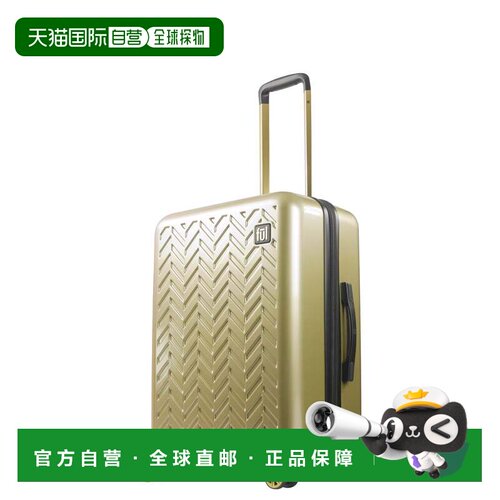 自营Ful Grove 27 英寸 Hardside Spinner 行李箱，黑色 - 金色