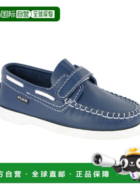 自营Atlanta Mocassin Leather Boat Shoe - blue 美国奥莱直发