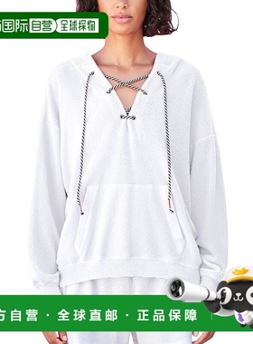 自营 SUNDRY 羊羔绒系带连帽衫 - 白色 美国奥莱直发