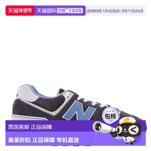 自营New Balance Men's 574 Sneakers - dark grey/blue 美国奥莱