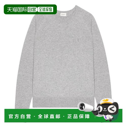 自营Saint Laurent Cassandre Sweater In Cashmere, Size Large
