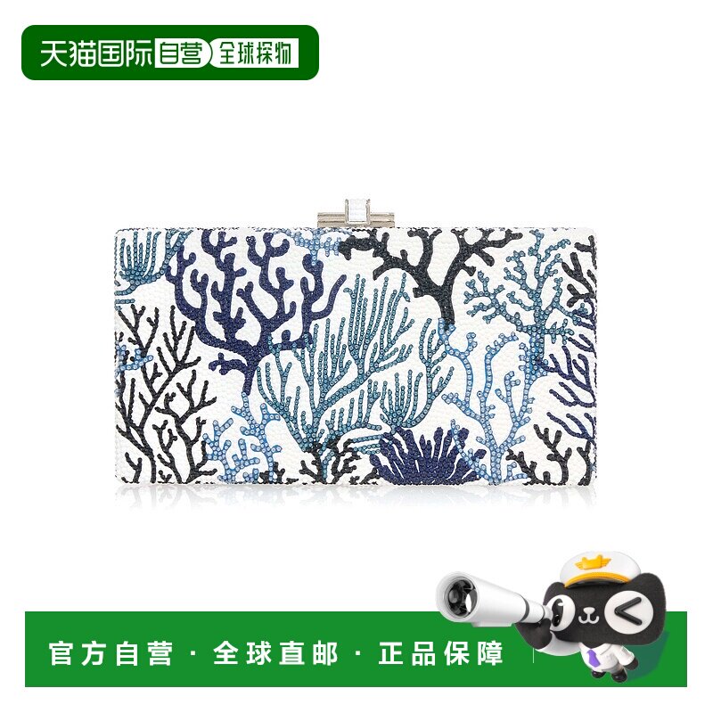 自营judith leiber coutureSLEEK RECTANGE-银色深靛蓝色多色 美