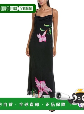 自营 rococo sand洛可可沙布林马克西连衣裙-黑色 美国奥莱直发