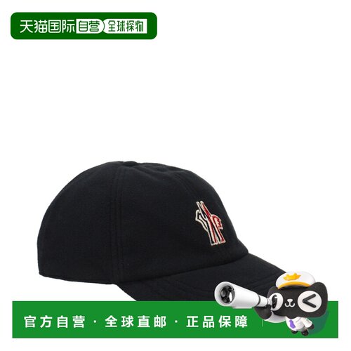 自营Moncler Polyester Cap (Baseball Men's Hat) - black 美国