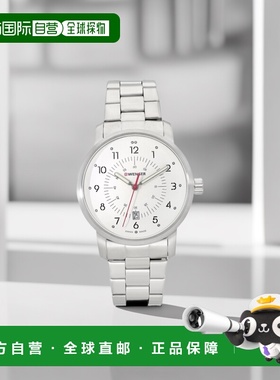自营 Wenger Swiss Army 男式 01.1641.114 Avenue 白色表盘手表