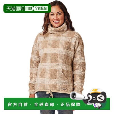 自营Carve Designs Women's Roley Jacquard Cowl Neck Top - lt.
