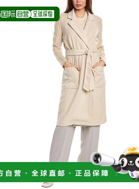 自营Vince Camuto Wool-Blend Coat - beige 美国奥莱直发