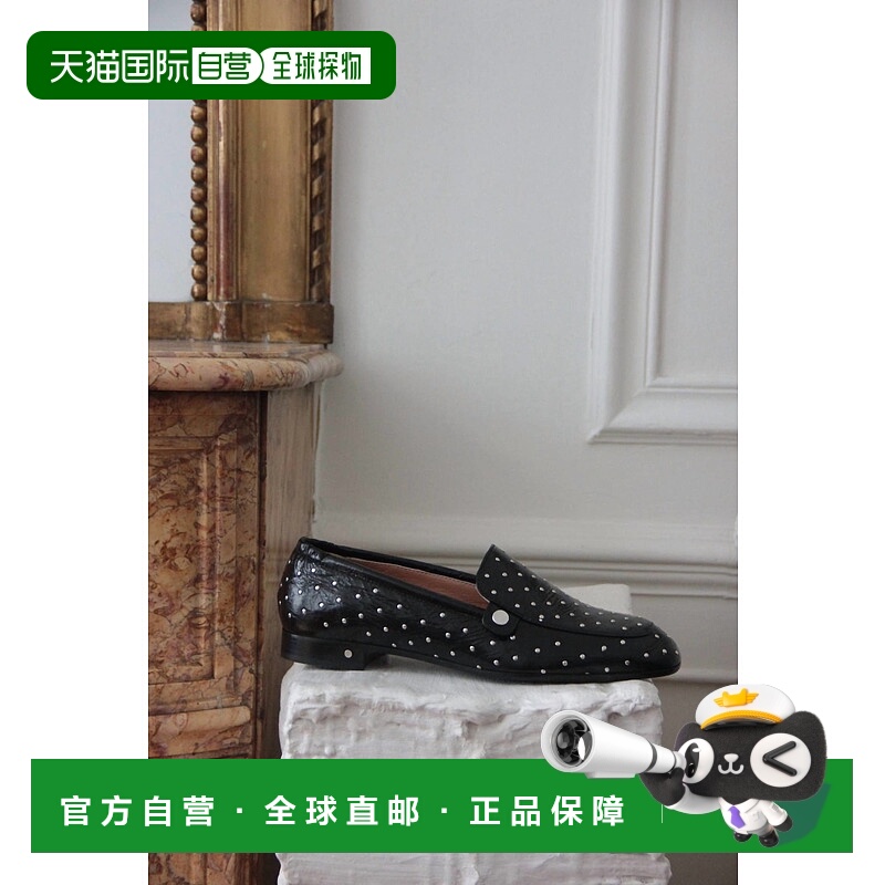自营laurence dacade女式Angela Stud Loafer黑色-黑色 美国奥莱