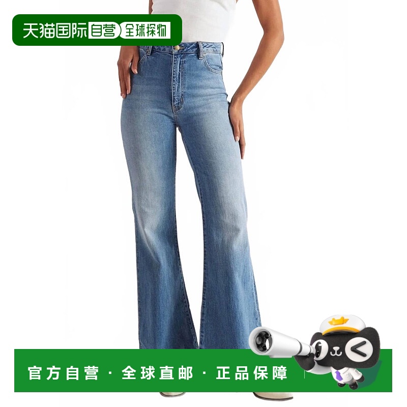 自营rolla'sWomen's Eastcoast Flared Jeans In Salty Blue - sa