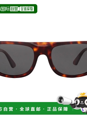 自营Persol Dark Grey Rectangular Men's Sunglasses PO3271S 24