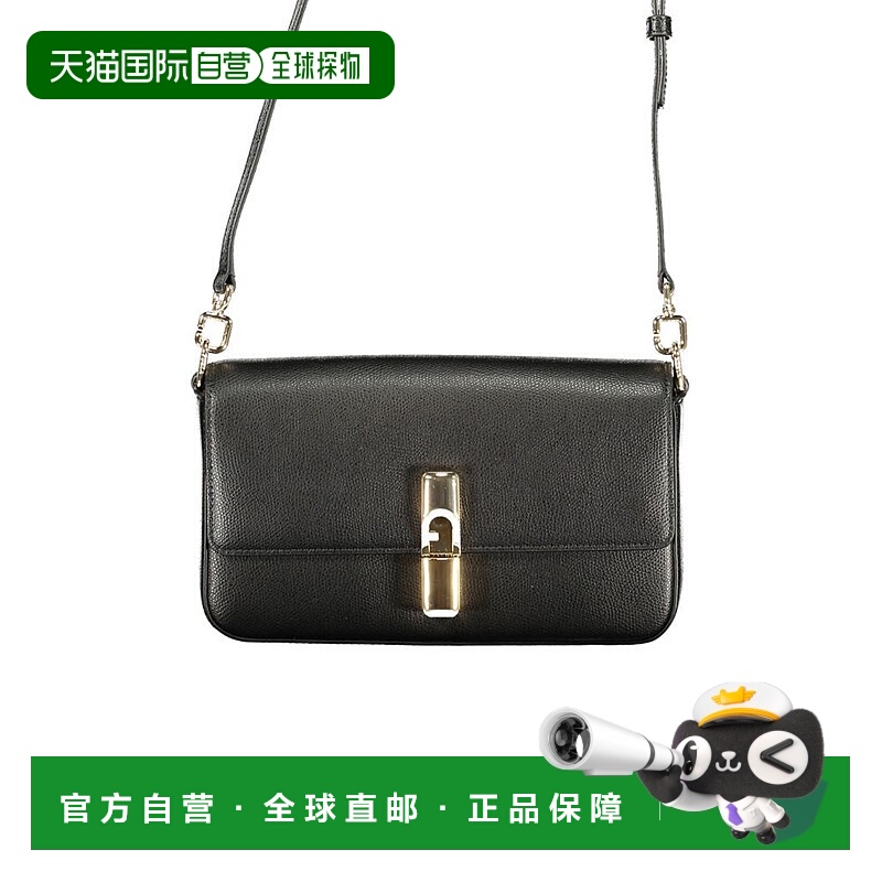 自营Furla Pelle Womens Handbag - Black 斜挎包美国直发奥莱