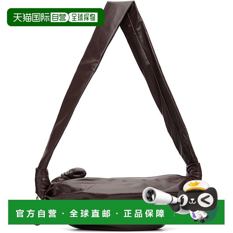 香港直邮潮奢 Lemaire 女士 棕色小号 Soft Croissant 单肩包 BG0