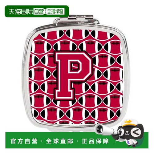 自营Carolines Treasures CJ1079-PSCM 字母 P 足球深红色和正品