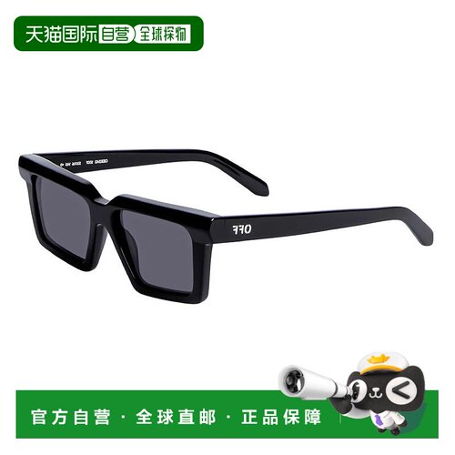 自营Off-White Sunglasses Square Full Rim, Shiny Grey Frame A