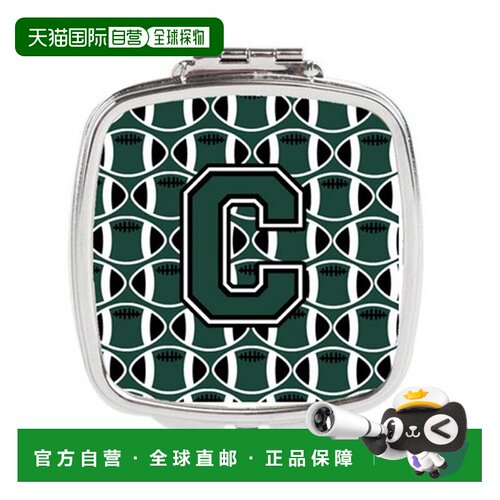 自营Carolines Treasures CJ1071-CSCM 字母 C 足球绿色和白正品