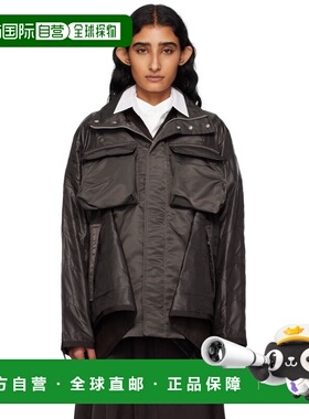 1h可退 香港直邮潮奢 Sacai 女士 棕色 Nylon Twill Mix 夹克 250